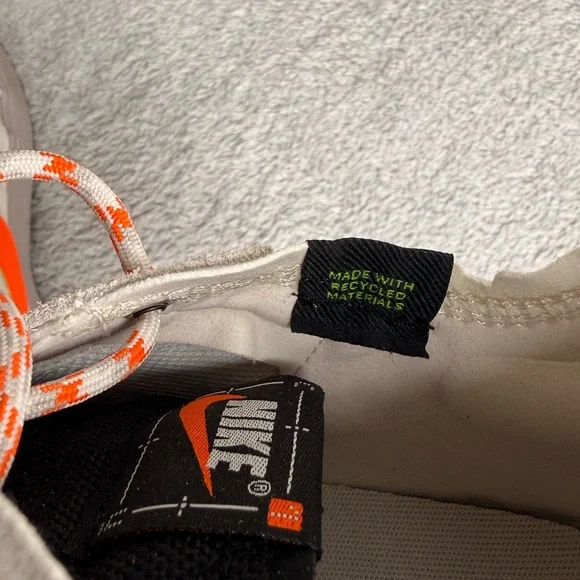 Nike Trail Sneakers Beige Orange Swoosh Cordura Outdoor Shoes Men’s 9.5 NWT - Picture 12 of 14